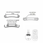 Elektrische Strahlungsplatte Moderner Wandheizkörper bis 1000 W - gebogen Viadurini
