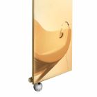 Vertikale elektrische Strahlungsplatte in Gold Modernes Design bis 1000 W - Eis Viadurini