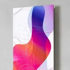 Wandmontierte hydraulische Strahlungsplatte aus Stahl mit Dekoration 839 Watt - Kelvin Viadurini