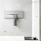 Horizontale Ausführung Hydraulische Strahlungsplatte aus Stahl bis 820 W - Schnitt Viadurini