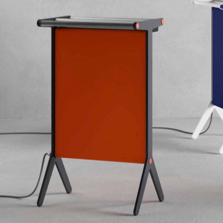 Strahlungsplatte in Aluminium und elektrischem und farbigem Stoffdesign 150 W - Sam Viadurini