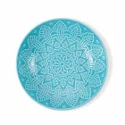 Moderne farbige Teller 18 Stück Kompletter Tischservice in Gres - Creta Viadurini