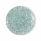 Moderne farbige Teller 18 Stück Kompletter Tischservice in Gres - Creta Viadurini