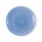 Moderne farbige Teller 18 Stück Kompletter Tischservice in Gres - Creta Viadurini