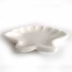 Seashell Design Untertasse aus sandgestrahltem Statuenmarmor Made in Italy - Mietta Viadurini