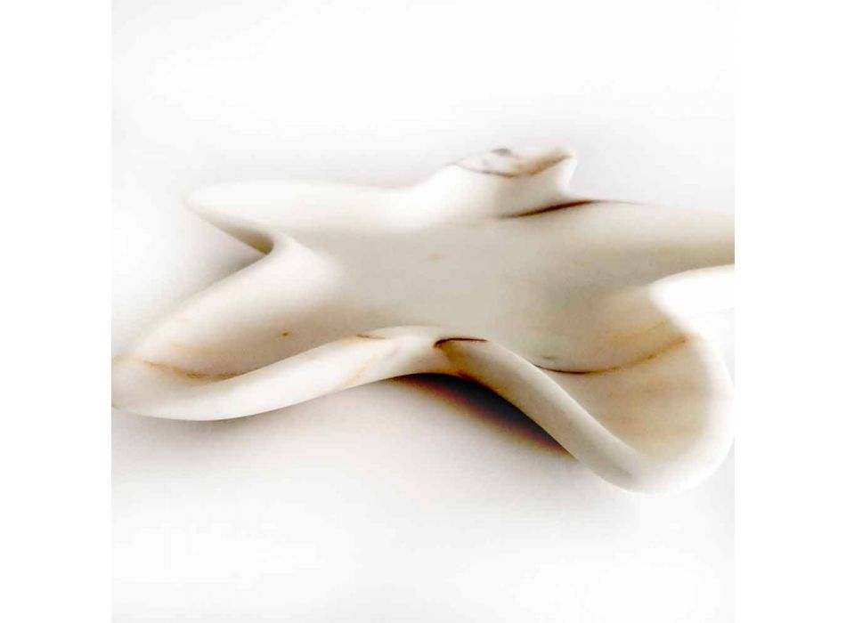 Moderne Marmortasse in Form eines Seesterns Made in Italy - Ticcio Viadurini