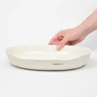 Luxus Design Weißes Porzellan Oval Servierteller - Arcimaesta Viadurini