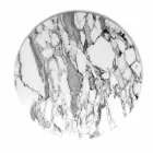 Runder Servierteller aus weißem Carrara-Marmor Made in Italy - Kamil Viadurini