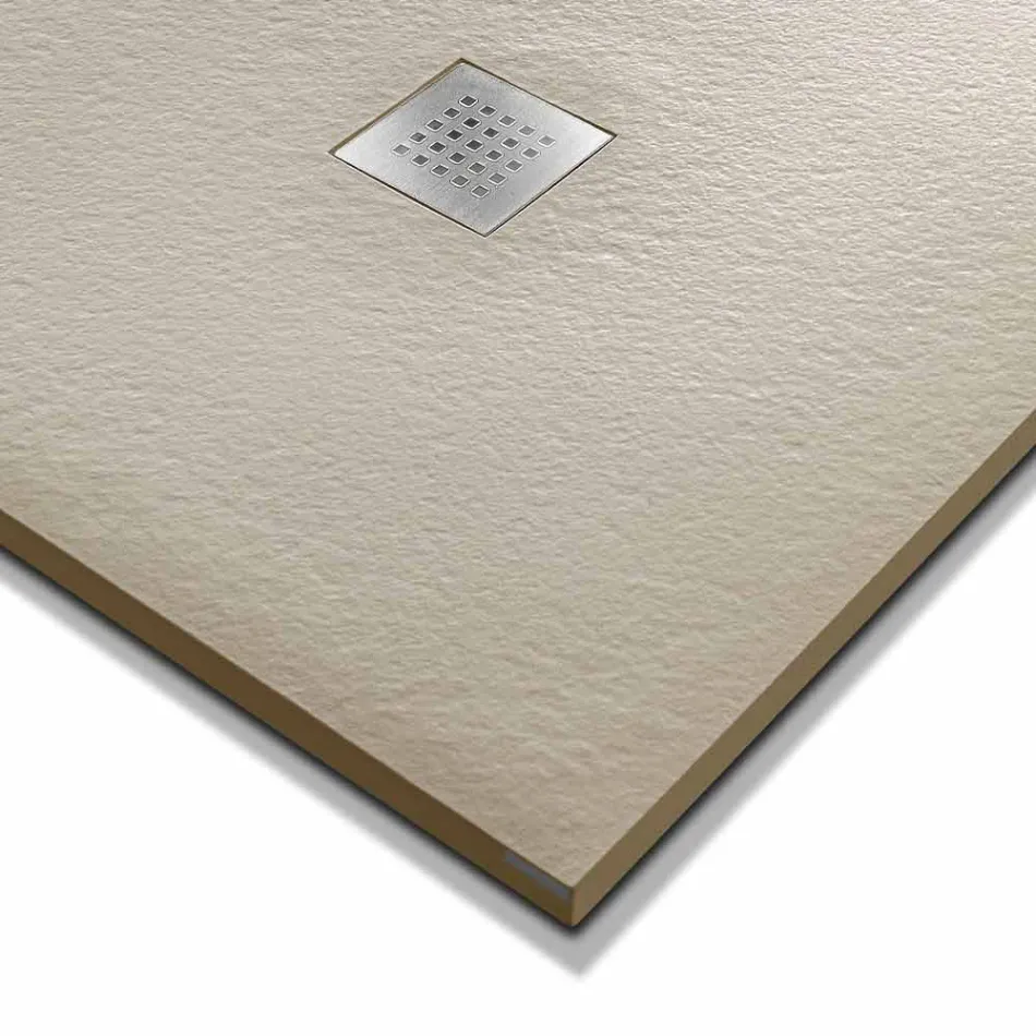 Duschwanne 100x80 in Resin Stone Effect Finish Modernes Design - Domio Viadurini