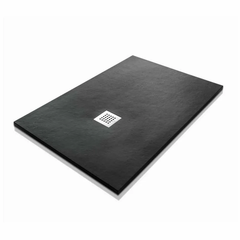 Duschwanne 120x70 Modernes Design in Harzsteinoptik - Domio Viadurini