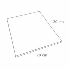 Duschwanne aus Schiefer-Effektharz 120x70 mit Stahlgitter - Sommo Viadurini