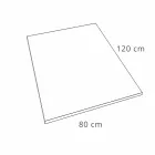 Resin Duschwanne 120x80 in Modern White Velvet Effect Finish - Estimo Viadurini