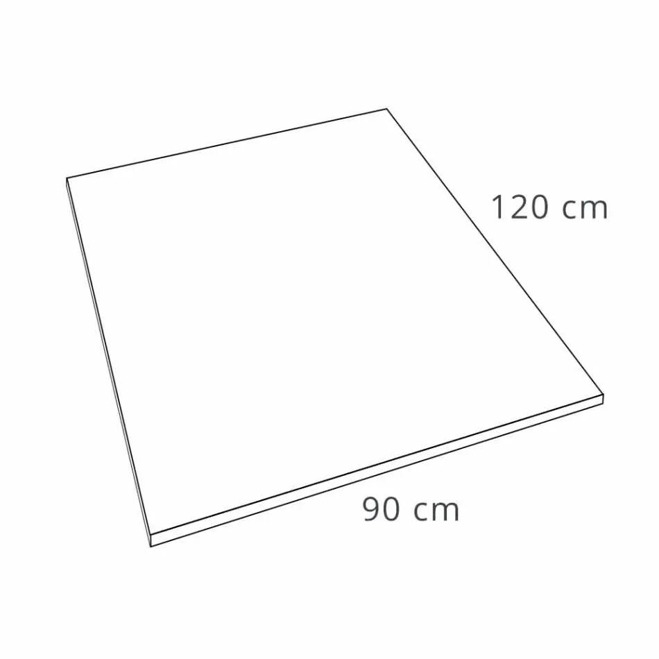 Moderne Duschwanne 120x90 in Resin White Velvet Effect Finish - Estimo Viadurini