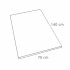 Moderne Duschwanne 140x70 in weißem Samteffekt - Estimo Viadurini