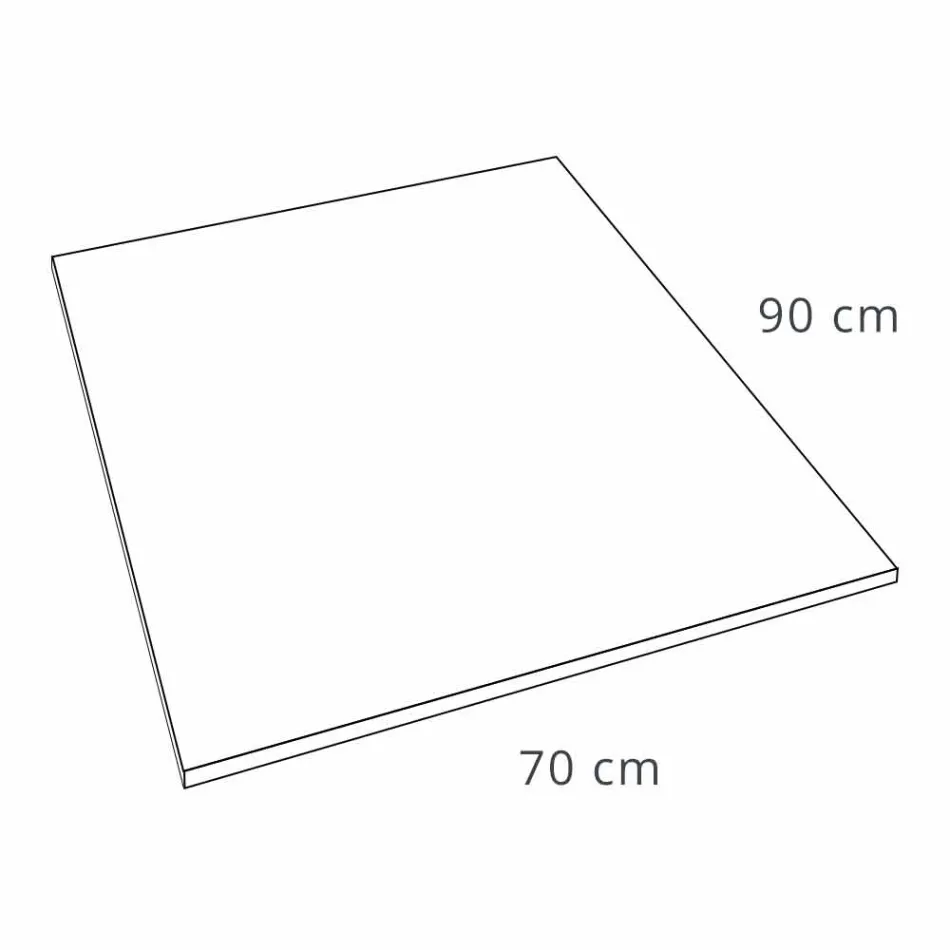 Duschwanne 90x70 aus weißem Harz mit Samteffekt und Ablaufabdeckung - Estimo Viadurini
