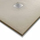 Duschwanne 90x70 in Resin Stone Effect Finish Modernes Design - Domio Viadurini