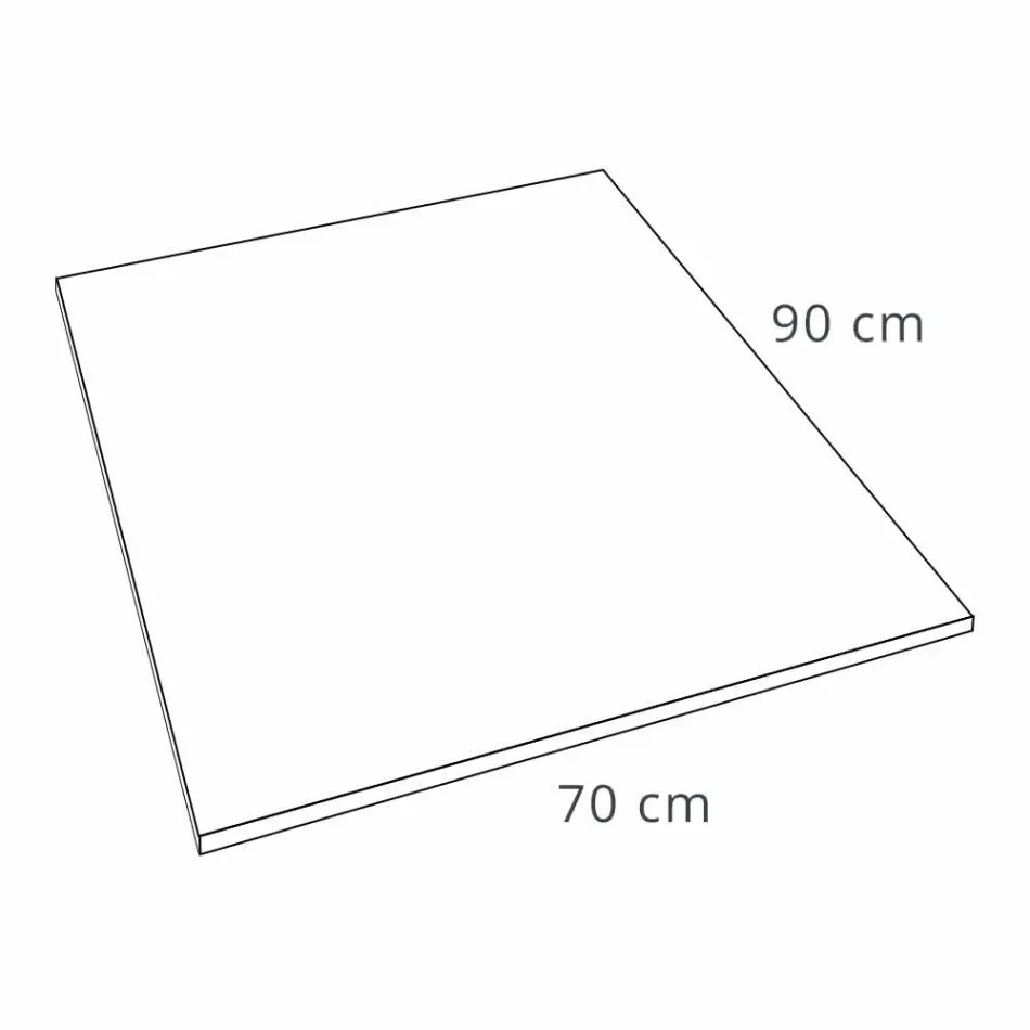 Duschwanne 90x70 in Resin Stone Effect Finish Modernes Design - Domio Viadurini