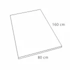 Modernes Design Duschwanne 160x80 in Resin Slate Effect Finish - Sommo Viadurini