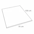 Modernes Design Duschwanne in Harz Steineffekt 100x70 - Domio Viadurini