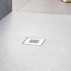 Duschwanne aus weißem Harz mit Schiefereffekt 170x70 Modernes Design - Sommo Viadurini