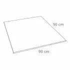 Quadratische Duschwanne 90x90 Betoneffekt mit Stahlgitter - Cupio Viadurini