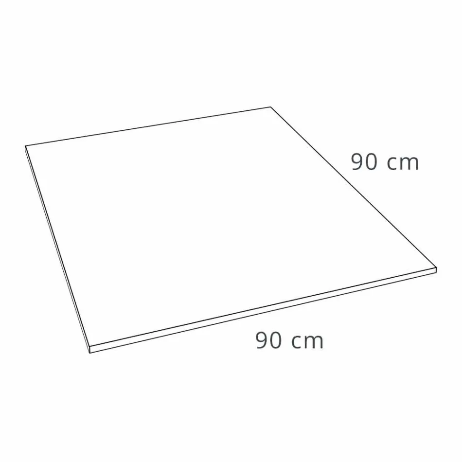 Quadratische Duschwanne 90x90 Betoneffekt mit Stahlgitter - Cupio Viadurini