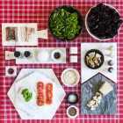 Sechseckiger Servierteller aus weißem Carrara-Marmor oder schwarzem Marquinia - Ludivine Viadurini