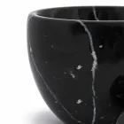 Kleiner Mörser mit Stößel aus weißem Carrara-Marmor Made in Italy - Mirel Viadurini