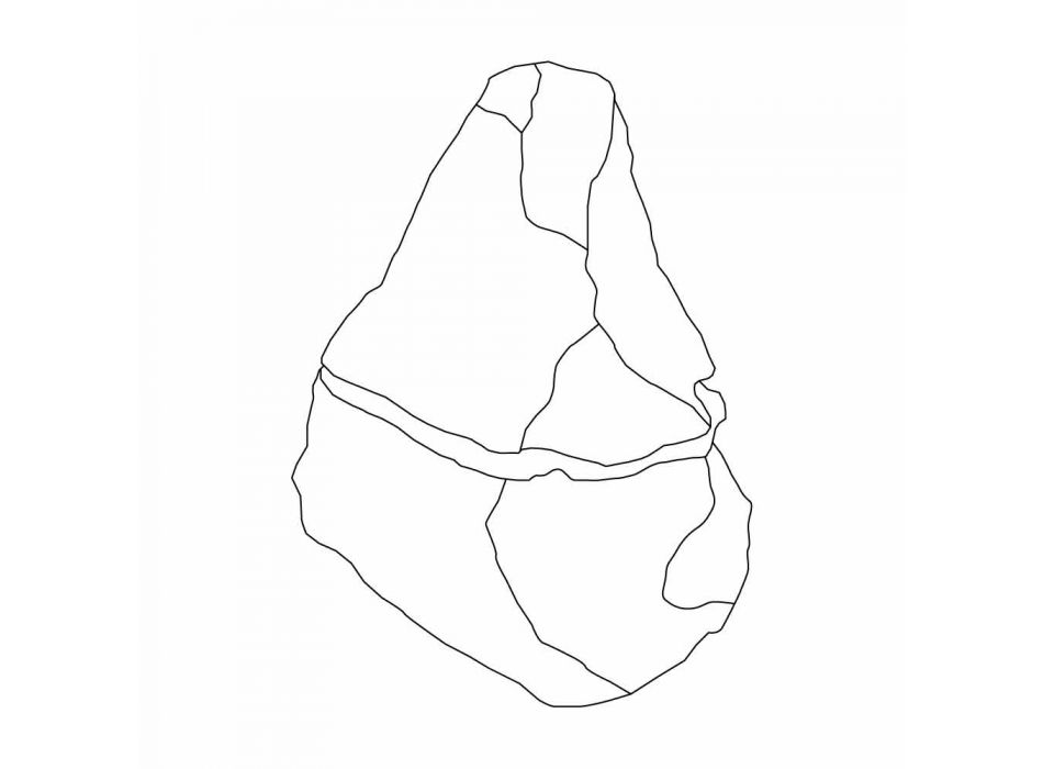 Stein helle LED in Fior di Pesco Carnico Weich, Einzelstück Viadurini