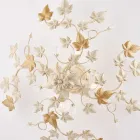 6-flammige Deckenleuchte aus Metall und Kristall für Interieurs mit anspruchsvollem Stil – Orchidea Viadurini