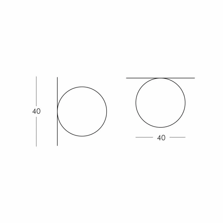 Slide Globo (Wall) Kugel Deckenleuchte aus Polyethylen in Italien hergestellt Viadurini
