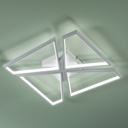 Dimmbare LED-Wandleuchte mit Polymer-Diffusor - Squadra Viadurini
