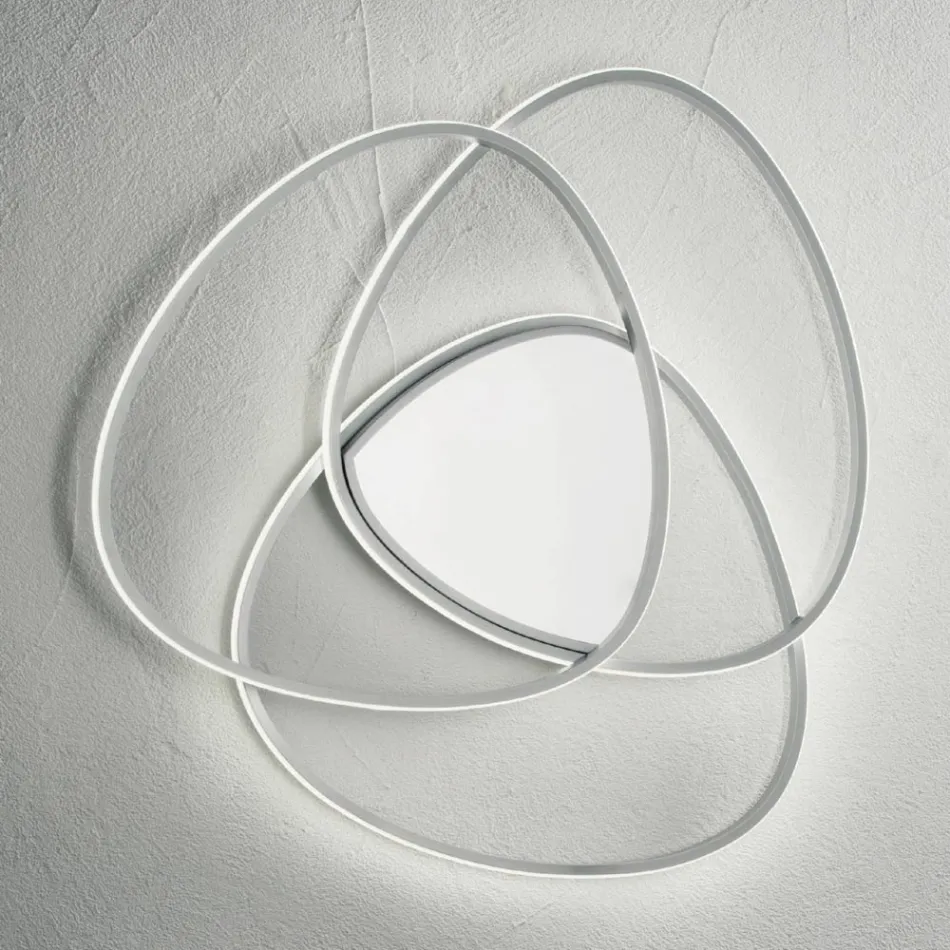 Deckenleuchte LED-Wandleuchte aus Metall mit Gold- oder Silberfinish - Rosella Viadurini