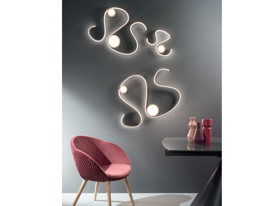 Metall-Wandleuchte mit dimmbarer LED Modernes Design - Steven Viadurini