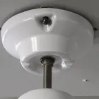 Handgefertigte Deckenlampe aus Majolika und Aluminium Made in Italy - Toscot Battersea Viadurini