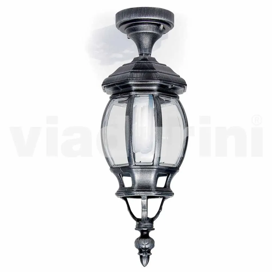 Outdoor-Deckenleuchte aus Aluminiumdruckguss hergestellt in Italien, Anika Viadurini