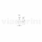 Garten-Deckenleuchte aus Aluminiumdruckguss, hergestellt in Italien, Anusca Viadurini