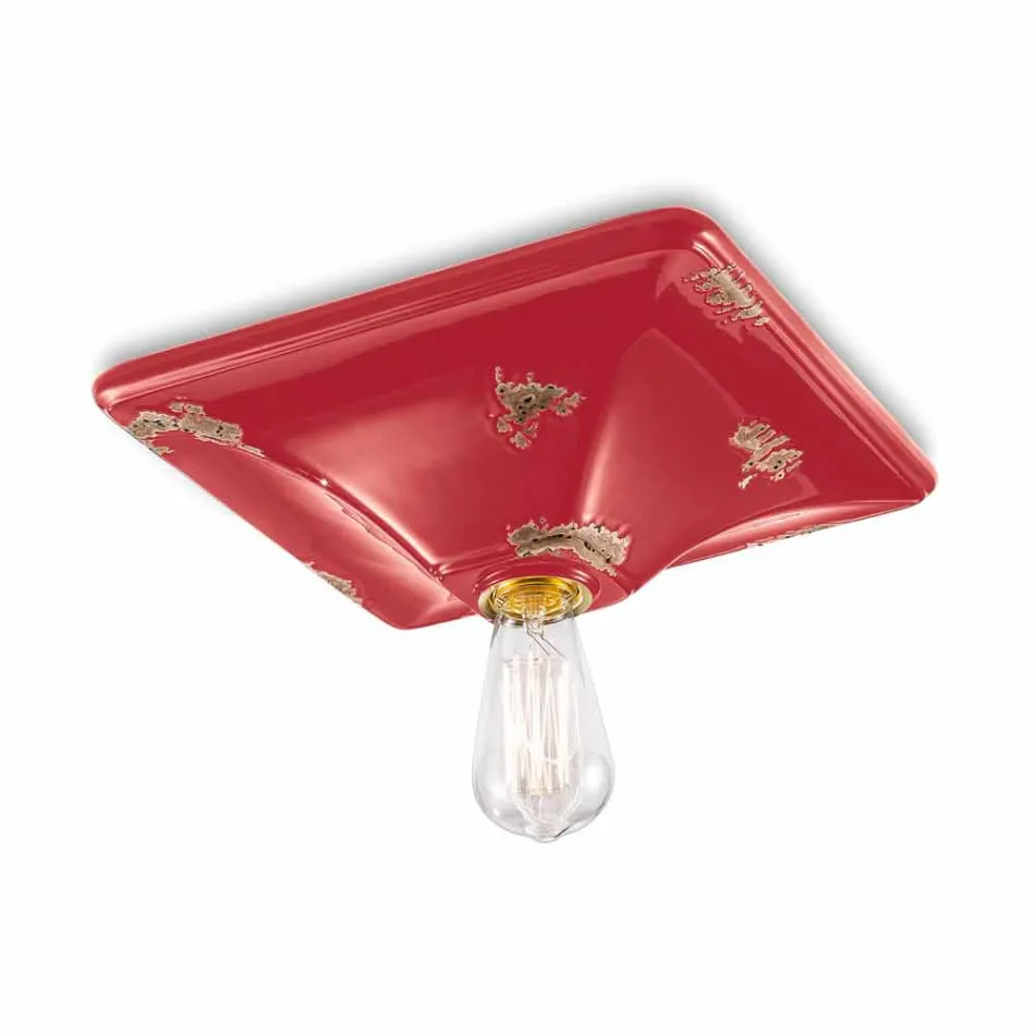 Deckenleuchte im Retro-Stil Keramik Karen Ferroluce Viadurini