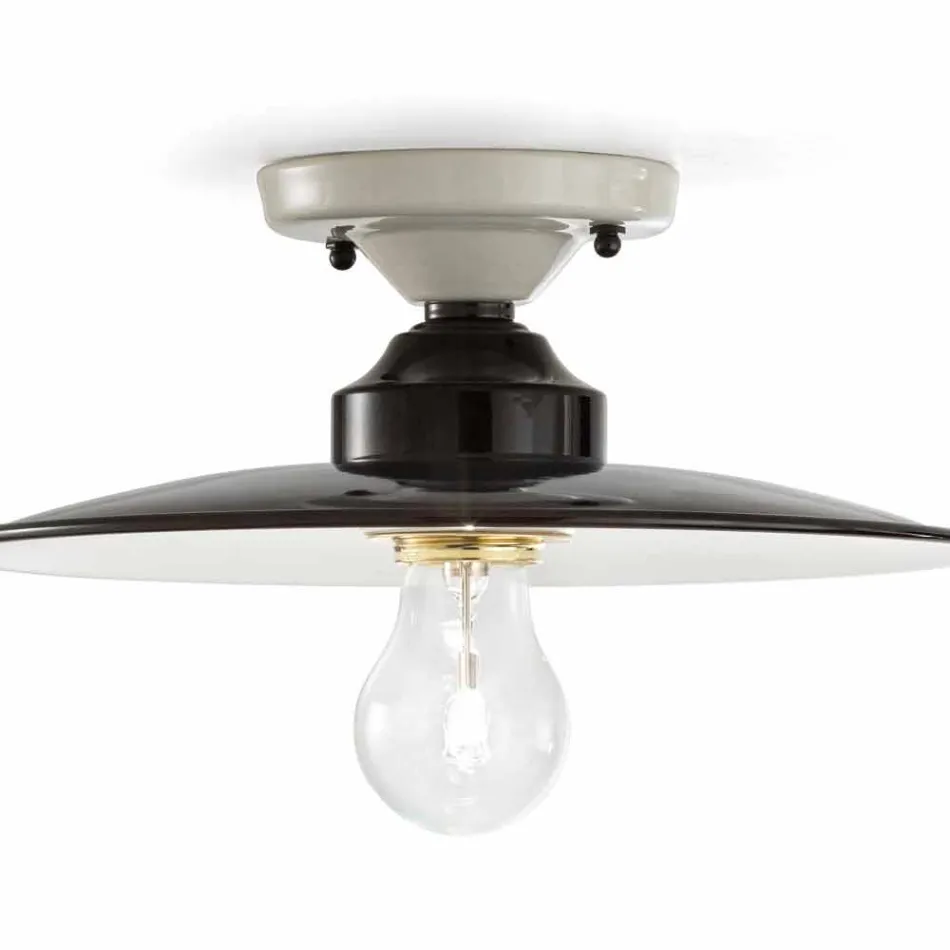 Designer Deckenleuchte poliert Keramik Jane Ferroluce Viadurini