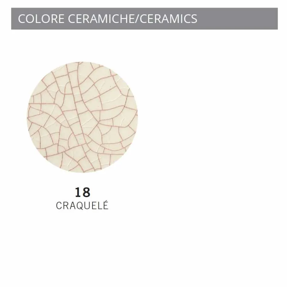 Deckenleuchte aus Keramik und Metall Vintage Elaine Ferroluce Viadurini