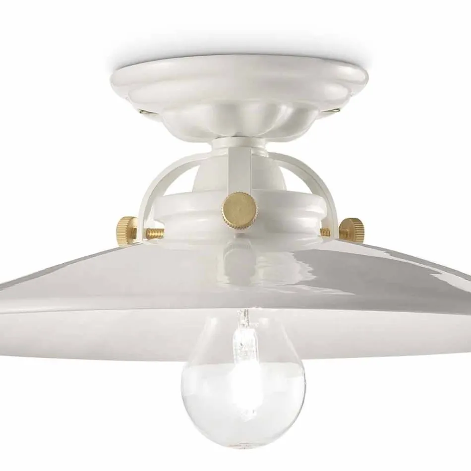 Design Decke Keramik und goldenen Schrauben Louise Ferroluce Viadurini