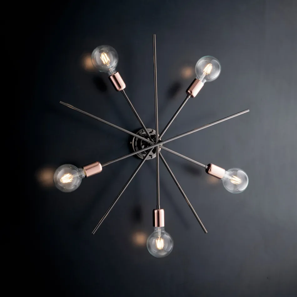 Eisendeckenleuchten aus Italien für die Inneneinrichtung - Niederlande Viadurini