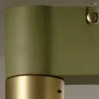 Deckenlampe aus Keramik und gebürstetem Messing, handgefertigt in Italien - Toscot Match Viadurini