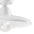 Industrielle Vintage Design Deckenlampe aus schwarzer Keramik und Eisen - Bew Viadurini