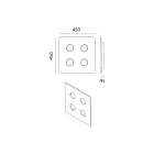 Glasierte toskanische Majolika-Deckenlampe Made in Italy - Toscot Vivaldi Viadurini