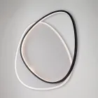 Ophiuchus LED-Deckenleuchte aus Metall, schwarz-weiß, für die Innenbeleuchtung Viadurini