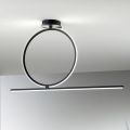 Dimmbare LED-Deckenleuchte aus Metall mit Silikon-Diffusor - Marmore
