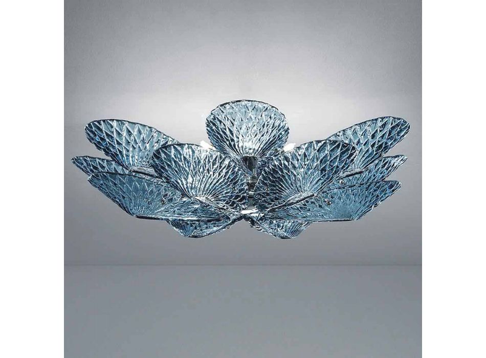 Moderne venezianische Deckenlampe aus Glas, handgefertigt in Italien - Minos Viadurini