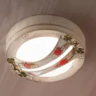 Decken- oder Wandleuchte für den Außenbereich aus handbemaltem Aluminium - Brindisi Viadurini