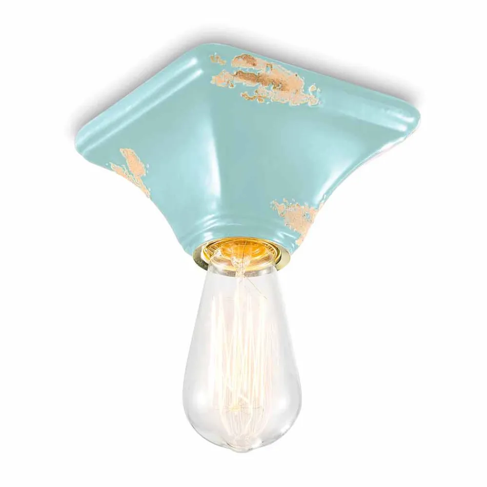 Decken Keramik Jahrgang quadratischen Sockel Ashley Ferroluce Viadurini